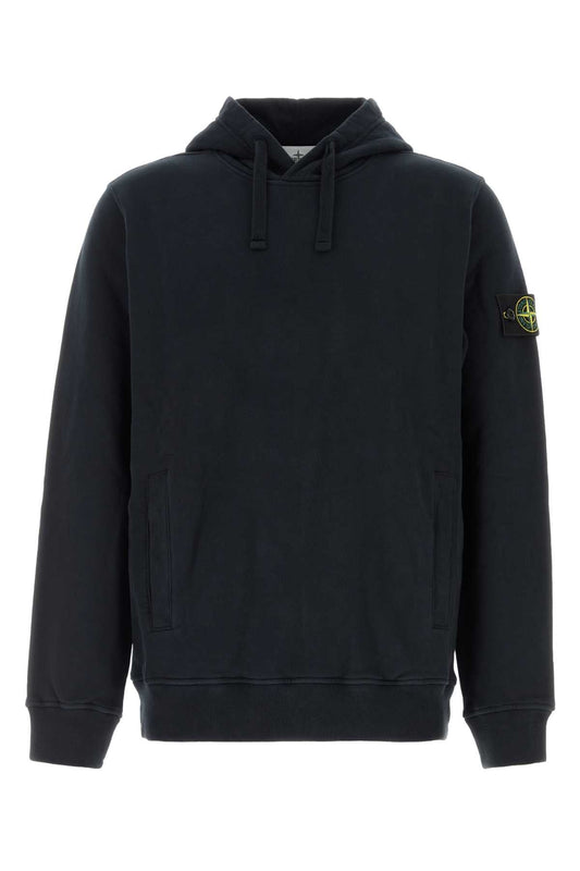 Stone Island Logo-Patched Cotton Sweatshirt — Navy