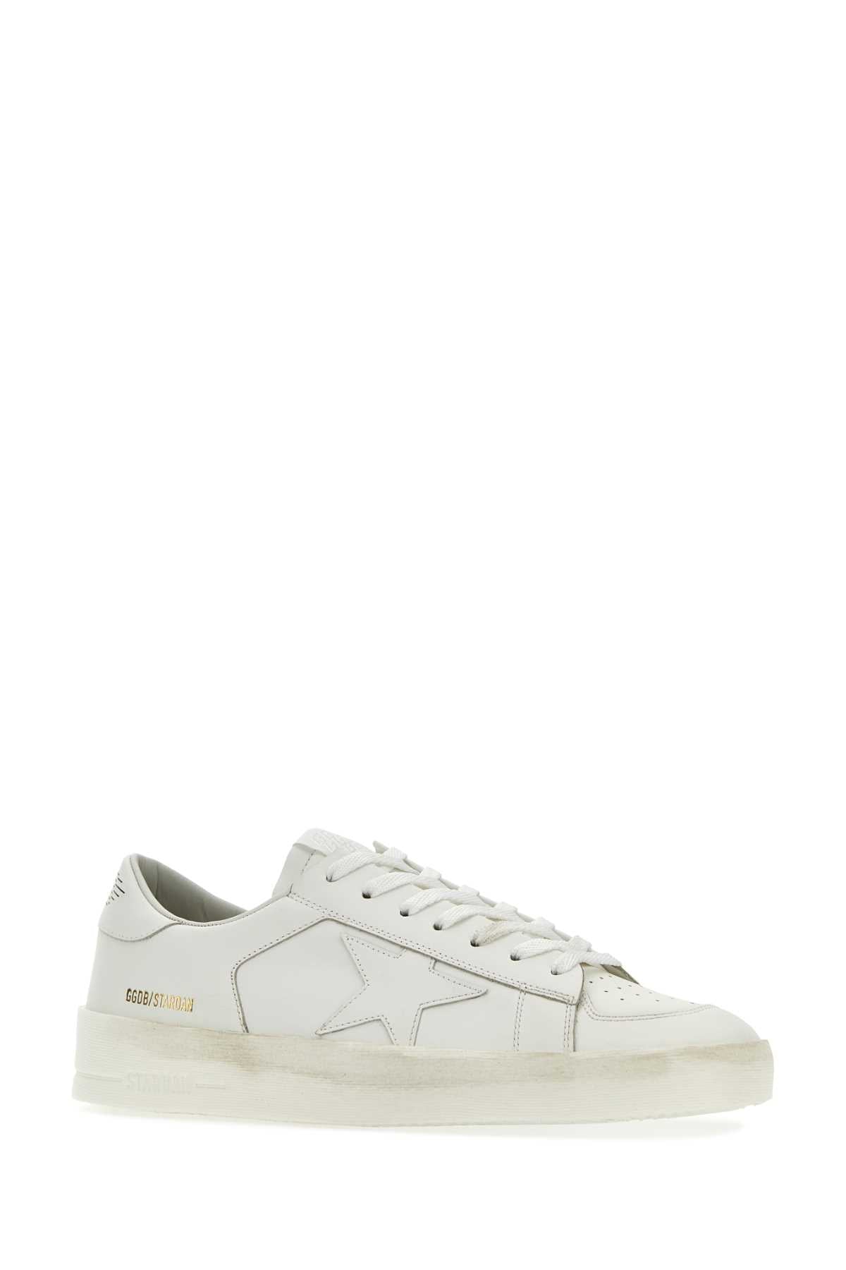 Golden Goose Deluxe Brand Leather Low-Top Sneaker — White
