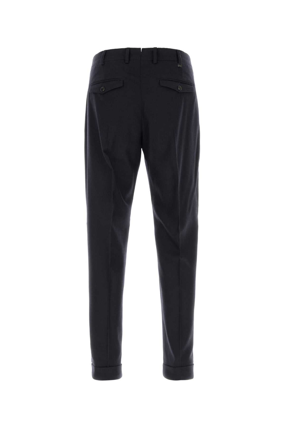 Pt Torino Stretch Wool Blend Trousers — Blue