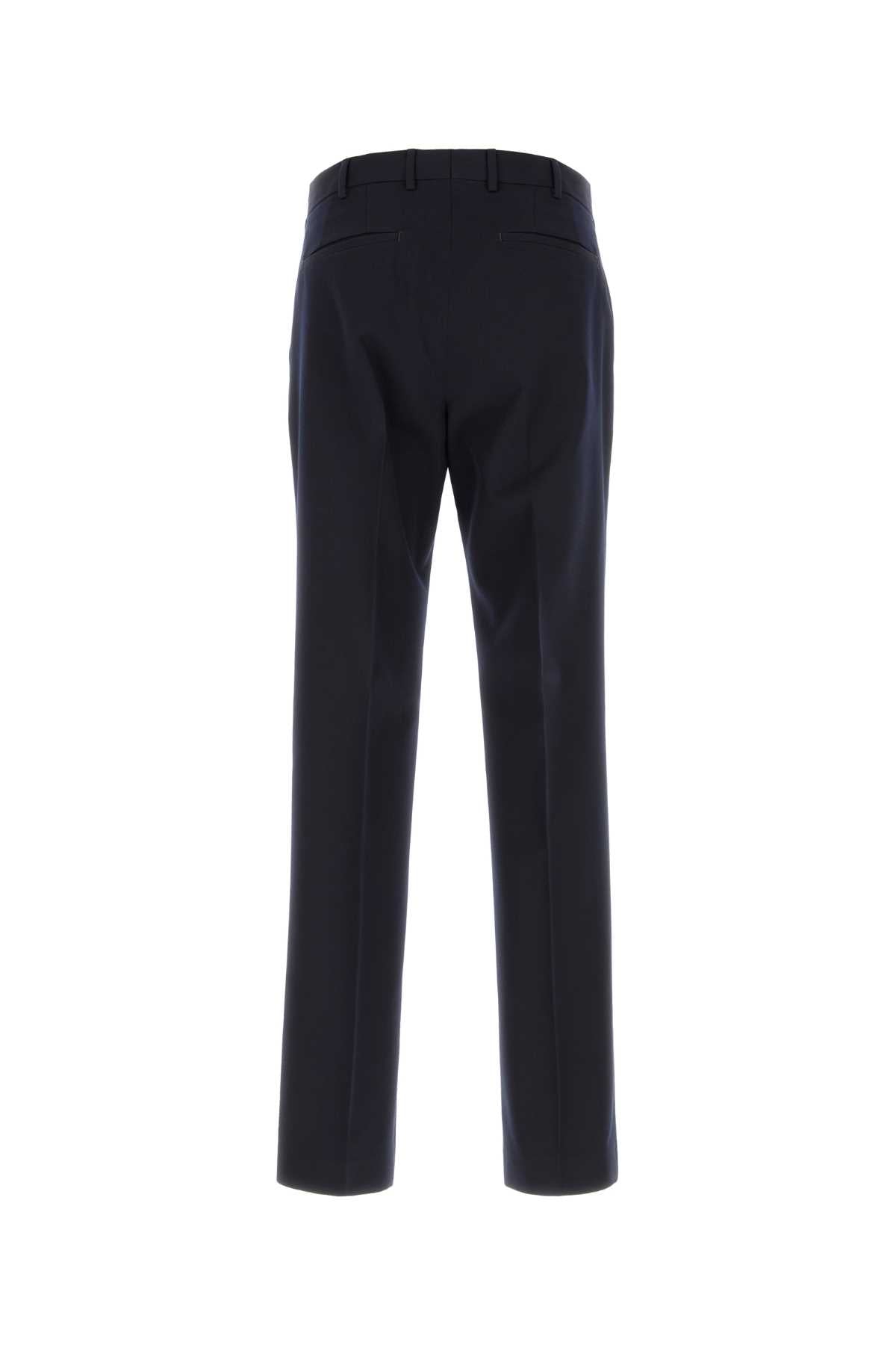 Pt Torino Virgin Wool Trousers — Navy