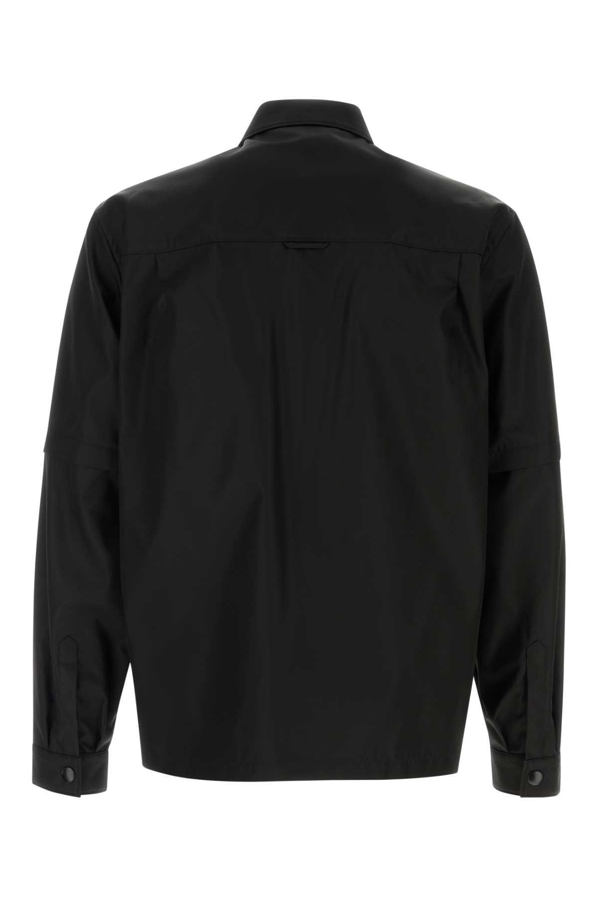 Prada Re-Nylon Utility Shirt — Black