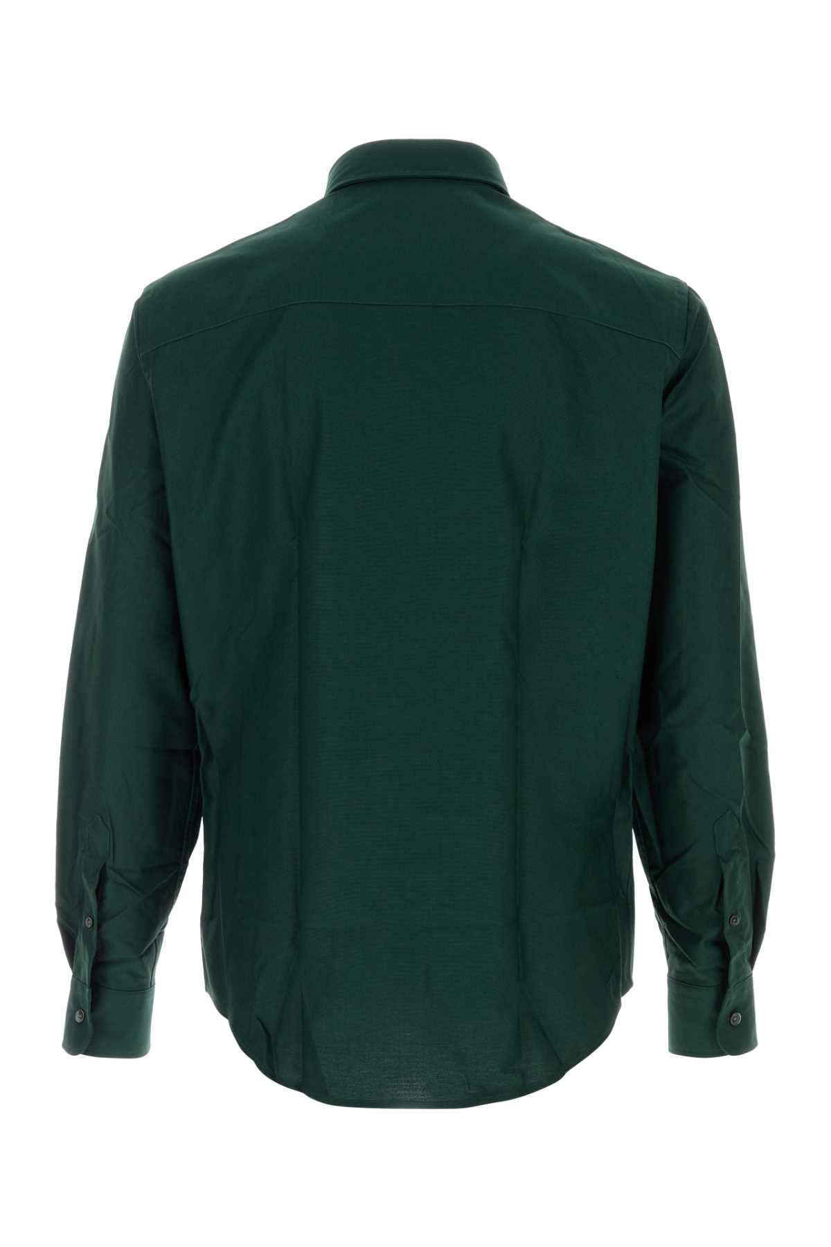 AMI Paris Oxford Cotton Shirt — Green