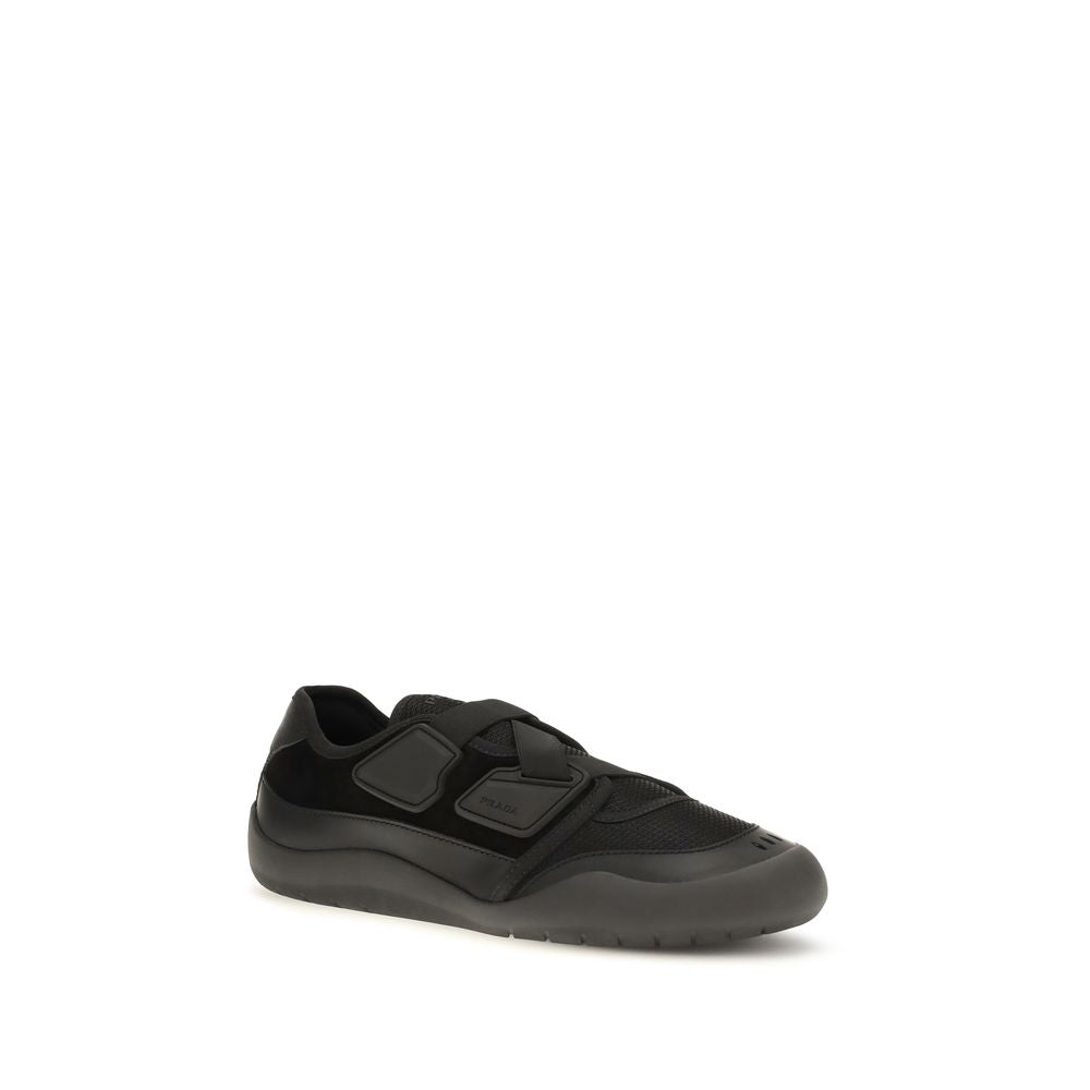 Prada Nylon Low Top Sneaker — Black