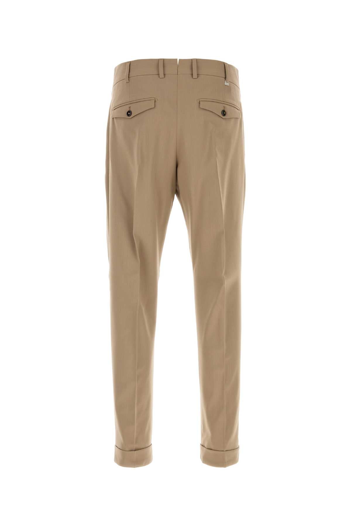 Pt Torino Pinces Trousers — Beige