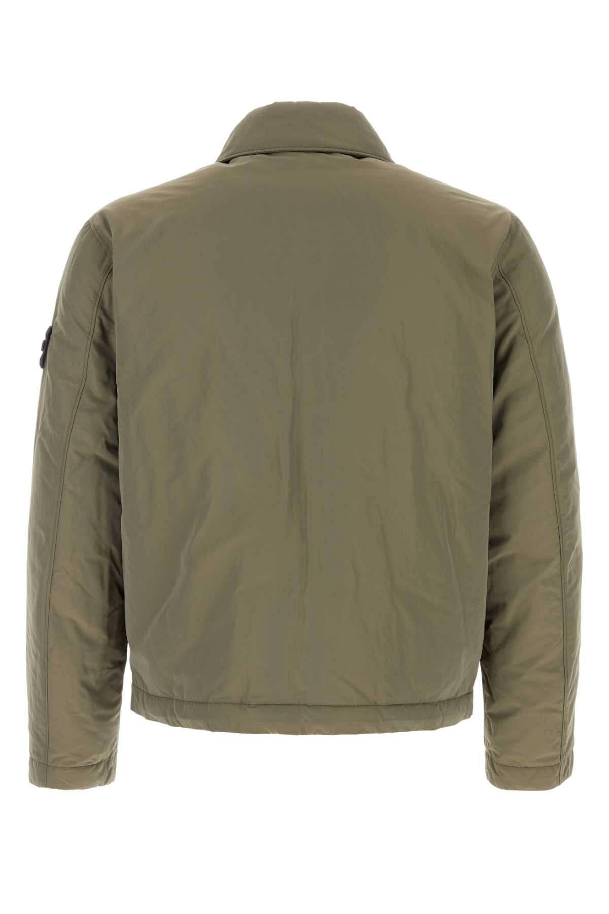Stone Island Quilted Down Down Jacket — Green