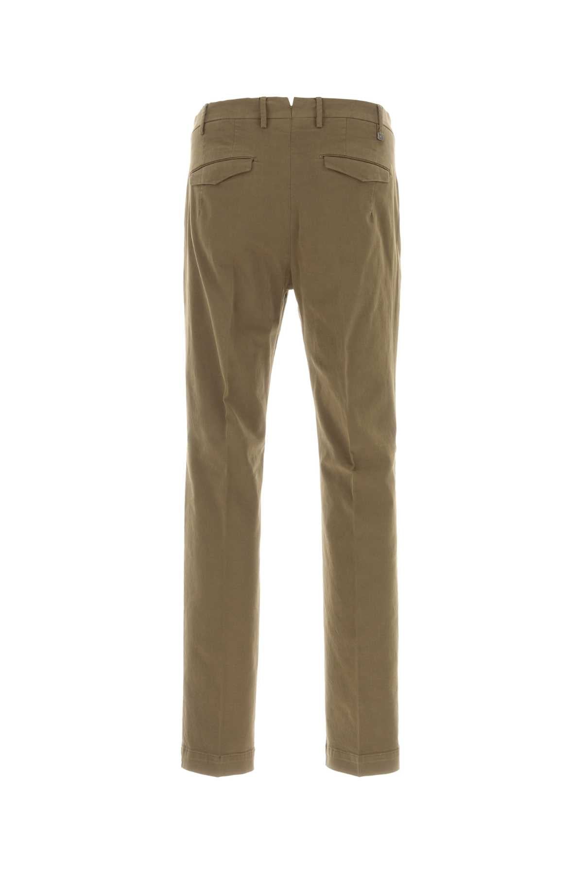 Pt Torino Stretch Cotton Trousers — Gray