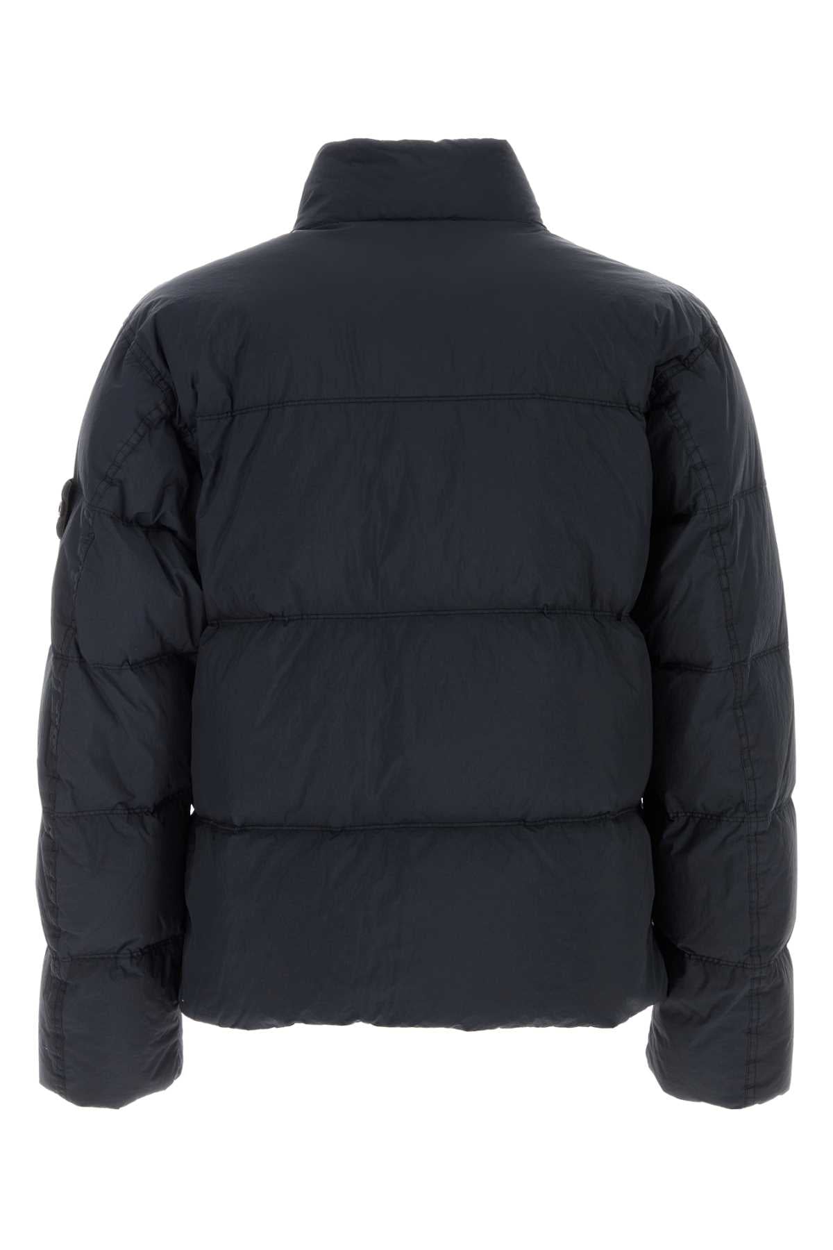 Stone Island Quilted Down Down Jacket — Navy