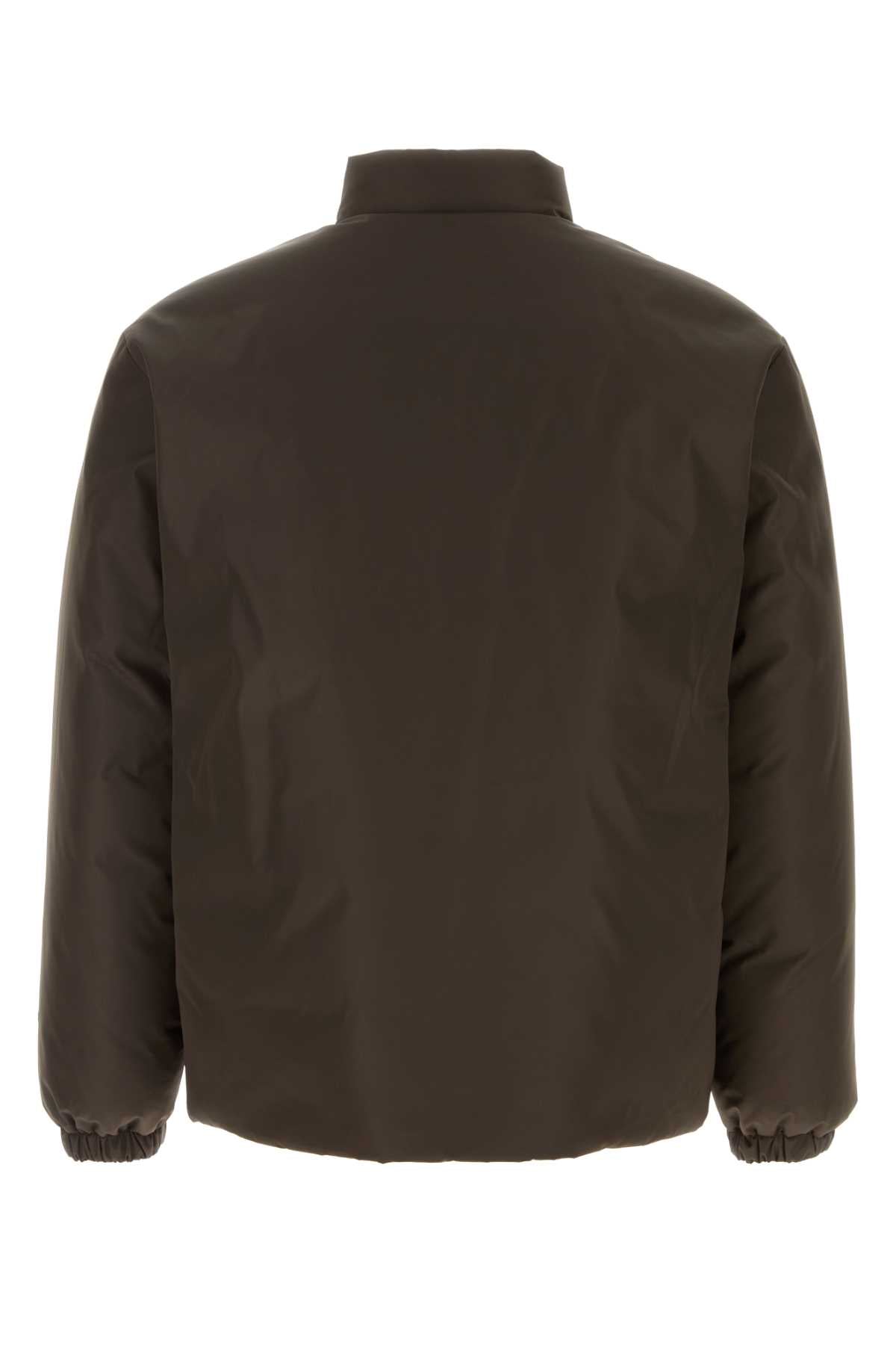 Jil Sander Quilted Puffer Down Jacket — Gray