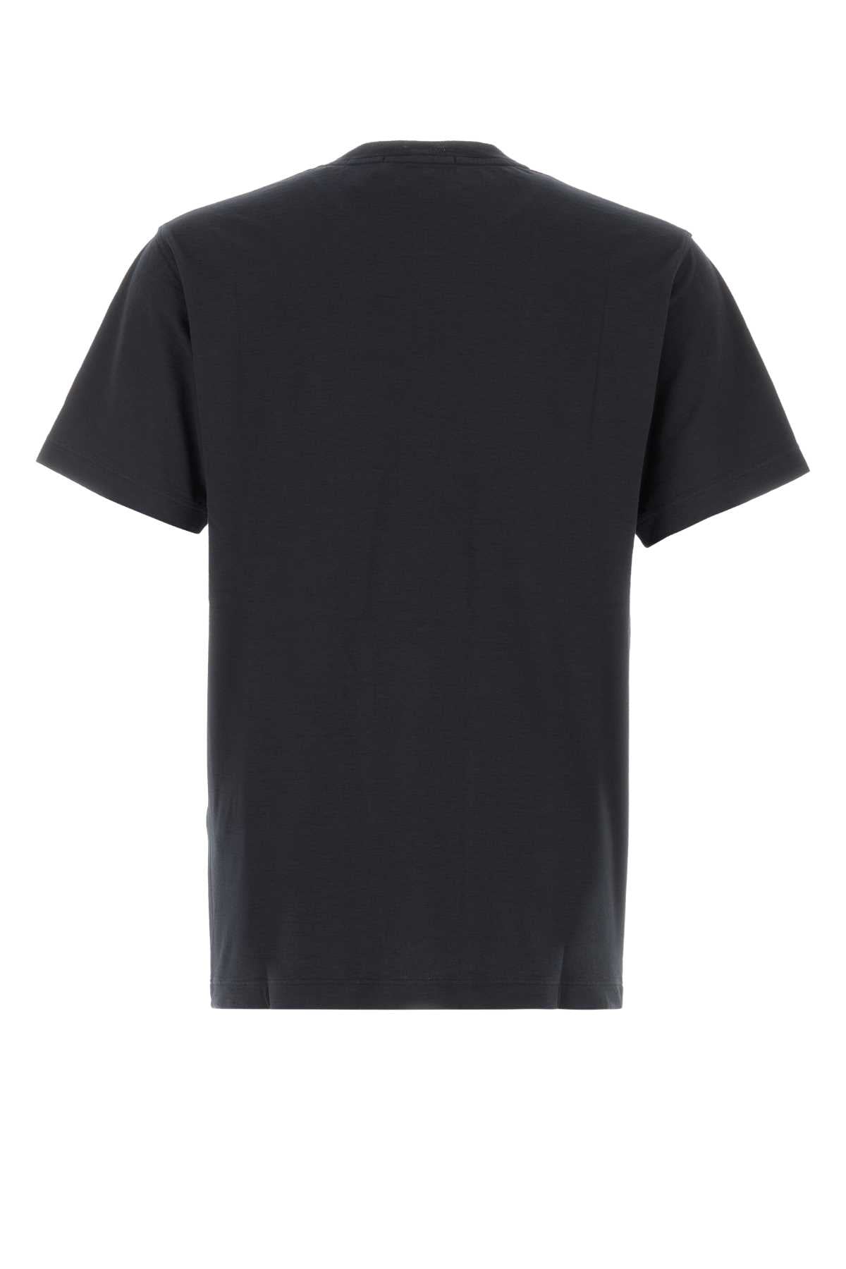Stone Island Logo-Patch Cotton T-Shirt — Navy