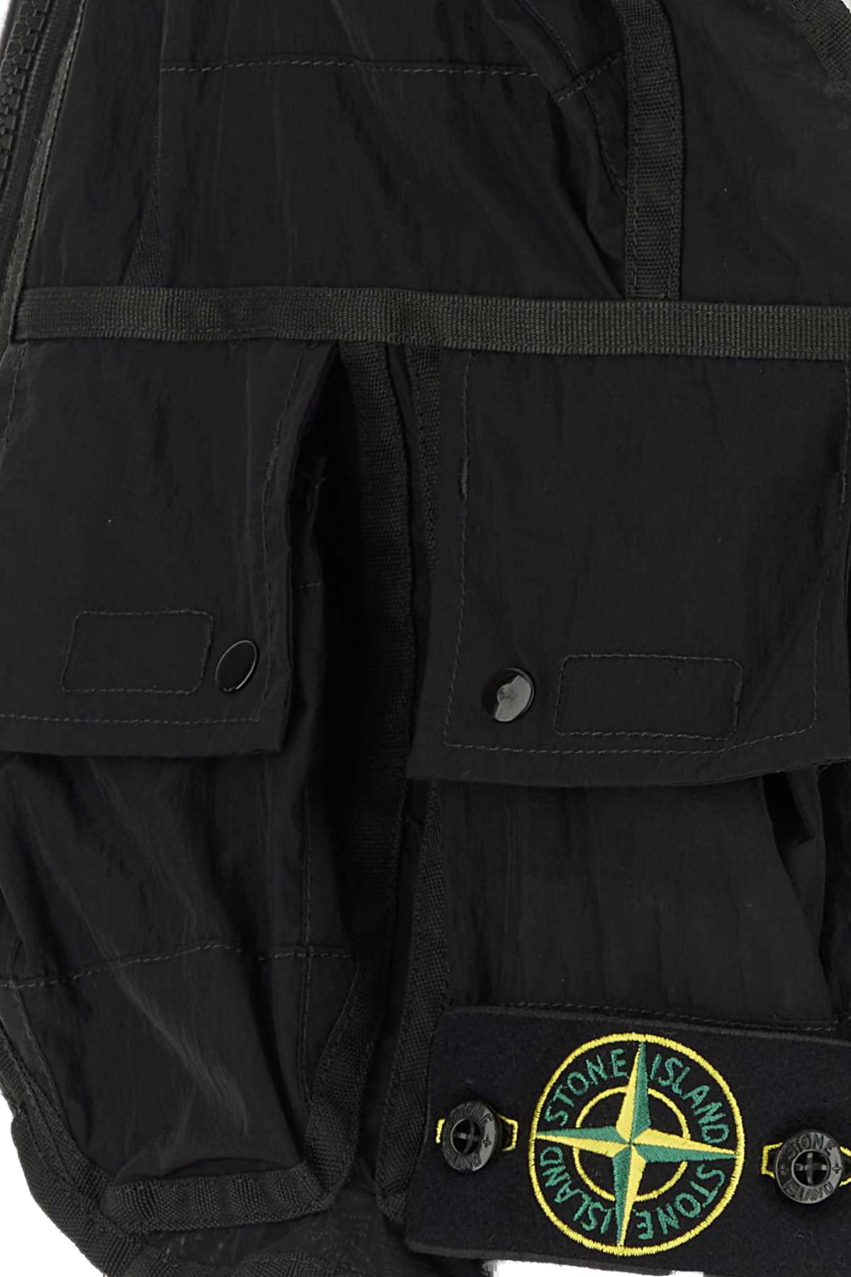 Stone Island Multi-Pocket Nylon Jacket — Black