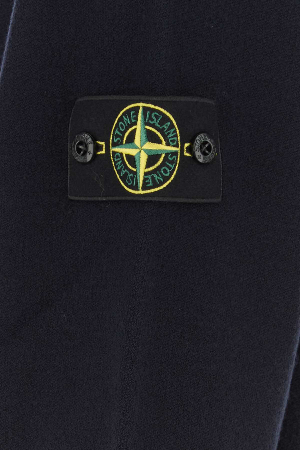 Stone Island Virgin Wool Hoodie — Blue