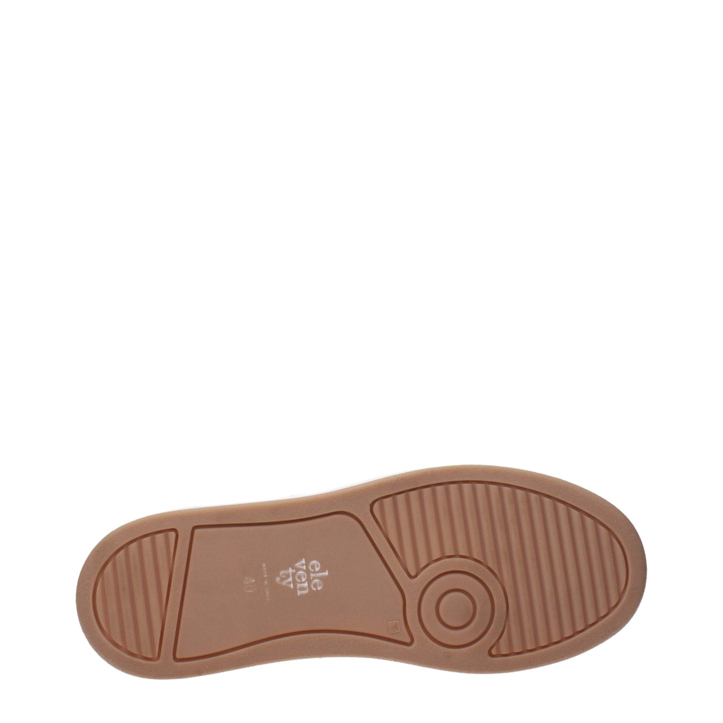Eleventy Perforated Leather Sneaker — Beige