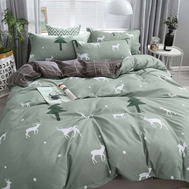 Orange Bedding Set Girls Boys Bed Linen Sheet Plaid Duvet Cover 240x220 Single Double Queen King Quilt Covers Sets Bedclothes